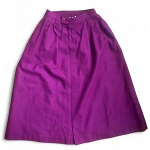 Vintage Wool Purple Skirt